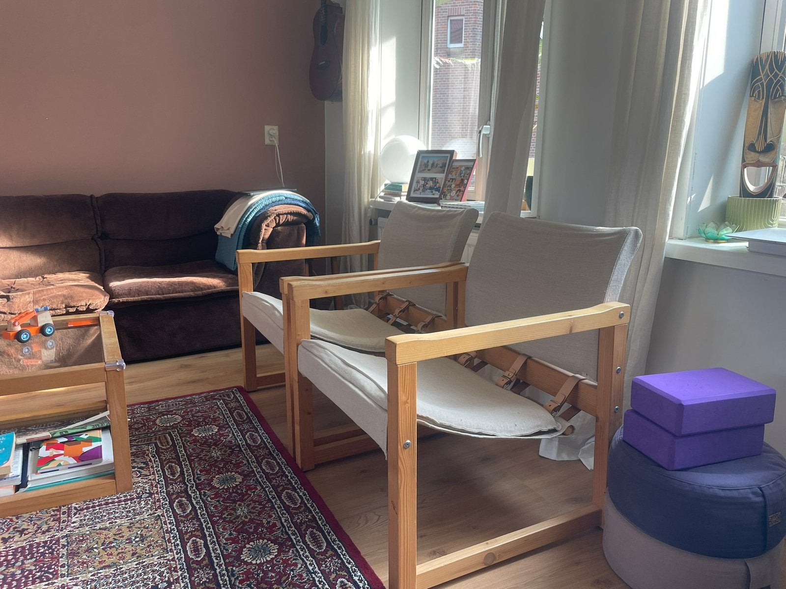 Set van 2 vintage IKEA Safari stoelen – Karin Mobring, Ophalen, Gebruikt