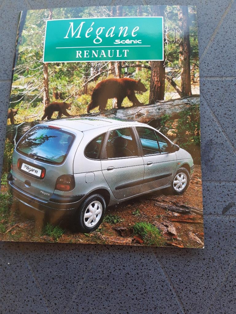 folder Renault Mégane Scénic - introductie oktober 1996, Ophalen of Verzenden, Zo goed als nieuw, Renault