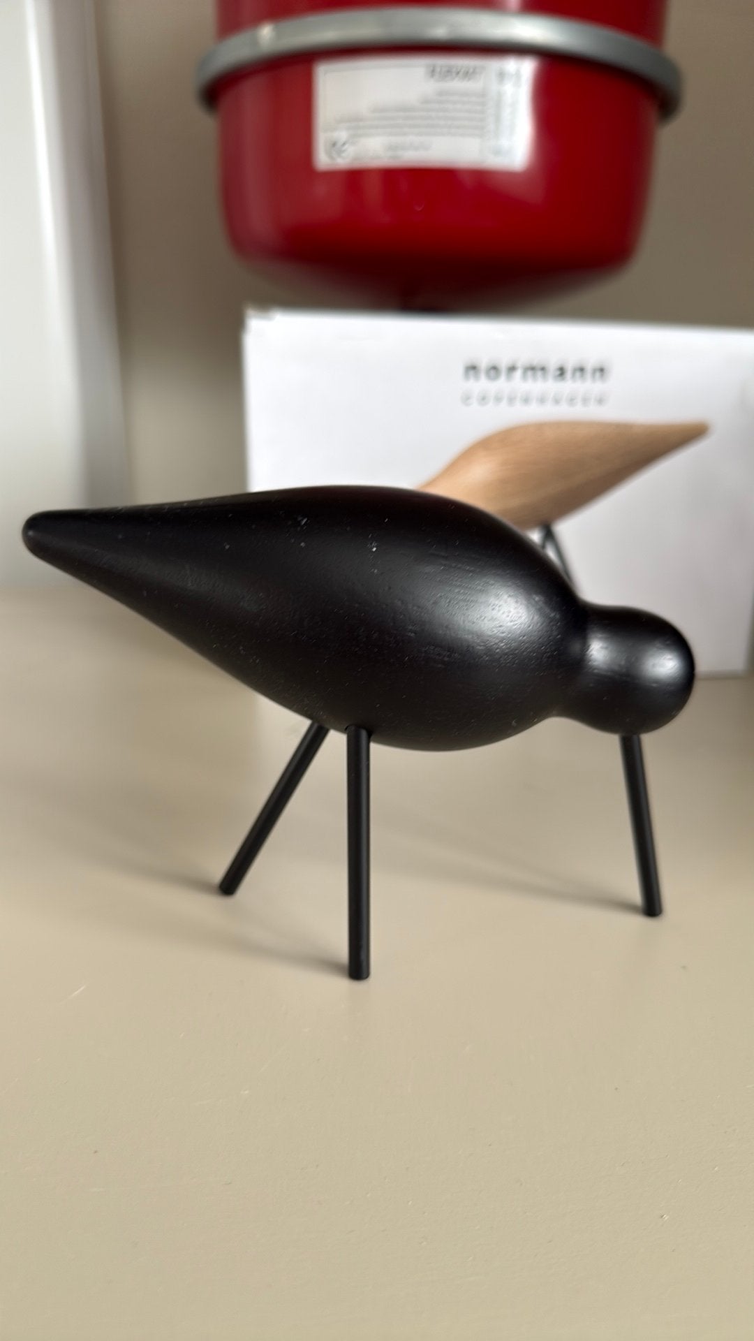Normann Copenhagen decoratie vogel eikenhout zwart, Antiek en Kunst, Kunst | Designobjecten, Ophalen of Verzenden