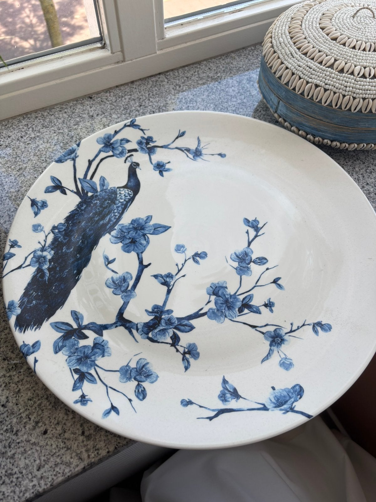 Delfts heinen blauw groot bord, Ophalen
