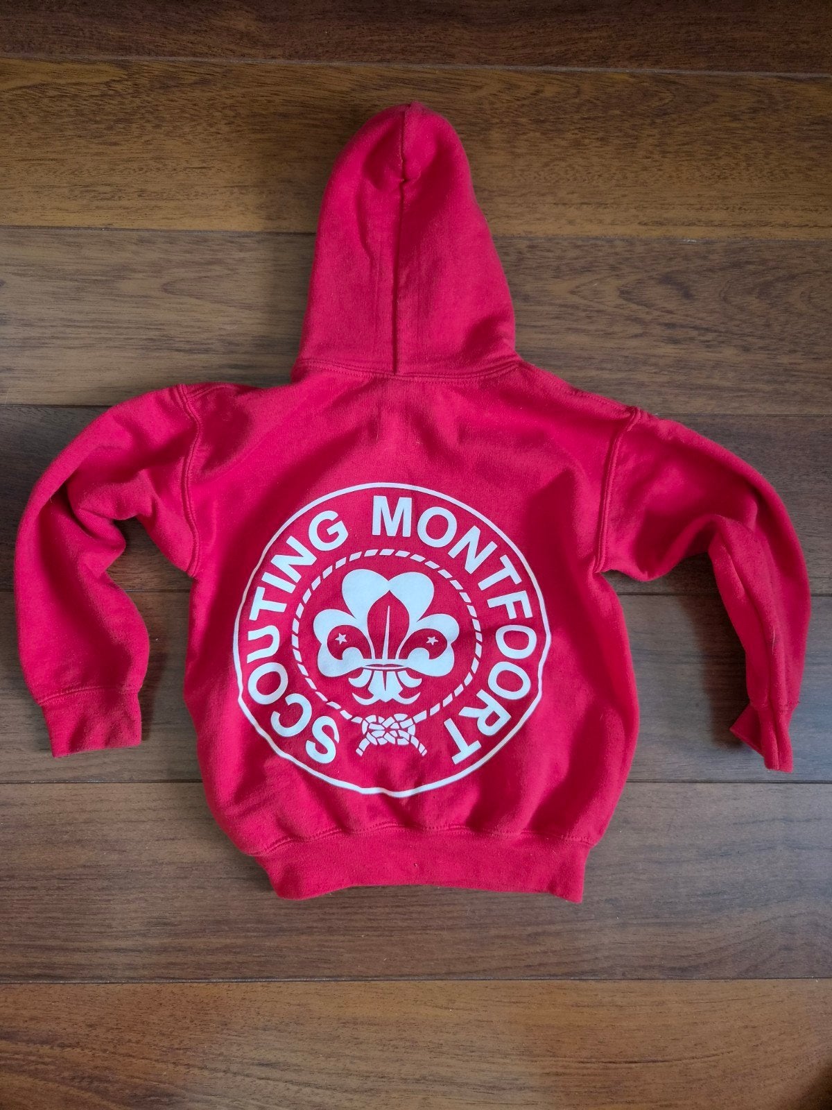 Scouting Montfoort Hoodie Rood - Kindermaat, Ophalen of Verzenden, Gebruikt, Scouting Montfoort, Jongen of Meisje