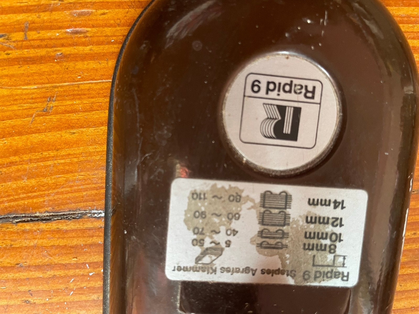 Rapid 9 nietmachine - Vintage kantoorartikel, Ophalen of Verzenden, Gebruikt