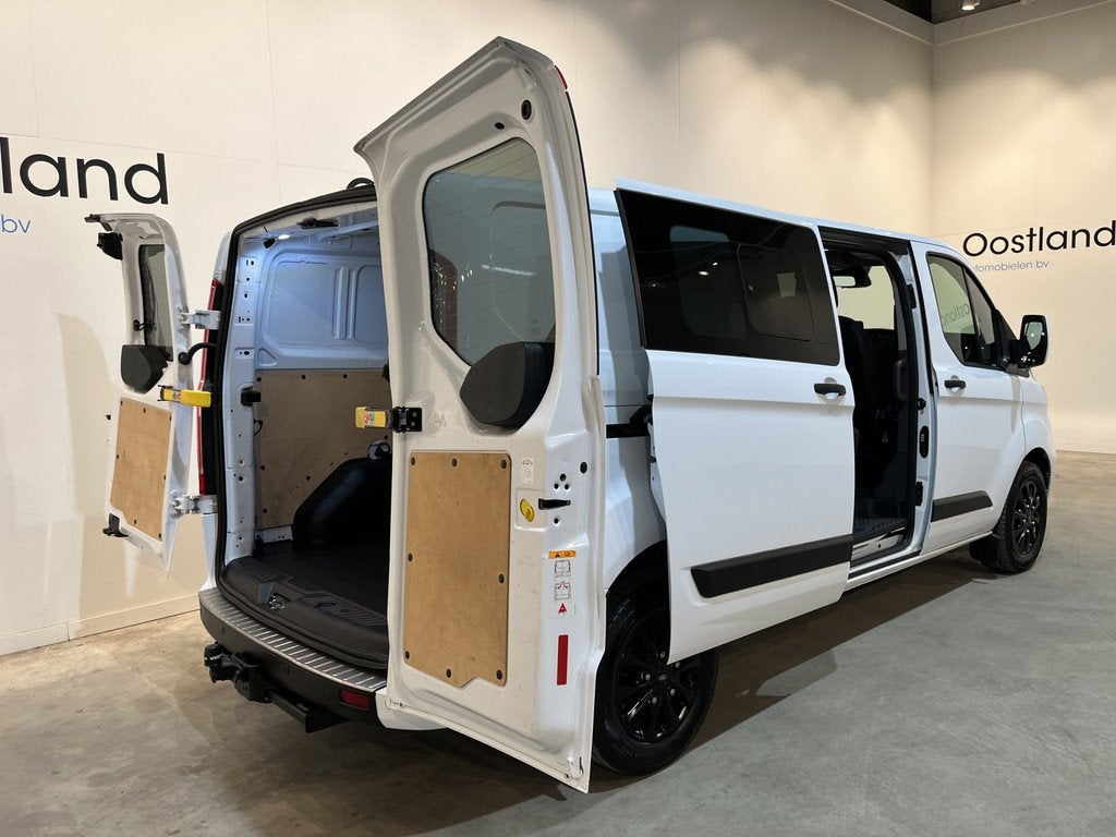 Ford Transit Custom 2.0 TDCI L2H1 170 PK DC Dubbel Cabine /, Voorwielaandrijving, Stof, 4 cilinders, Met garantie (alle)