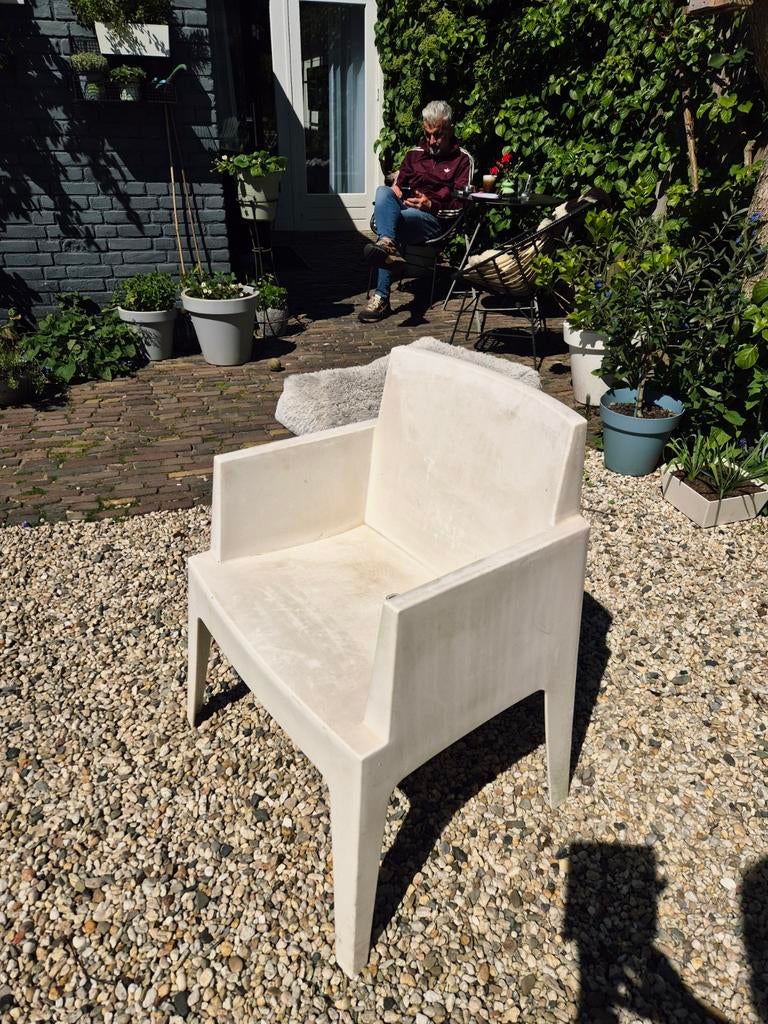 4 tuinstoelen - Modern design, Ophalen, Gebruikt, Overige materialen