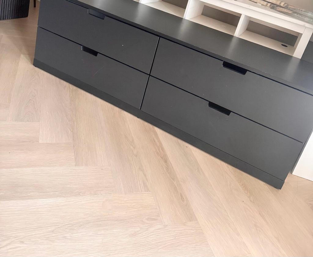 IKEA NORDLI ladekast, Gebruikt, 100 tot 150 cm, 3 of 4 laden, 25 tot 50 cm