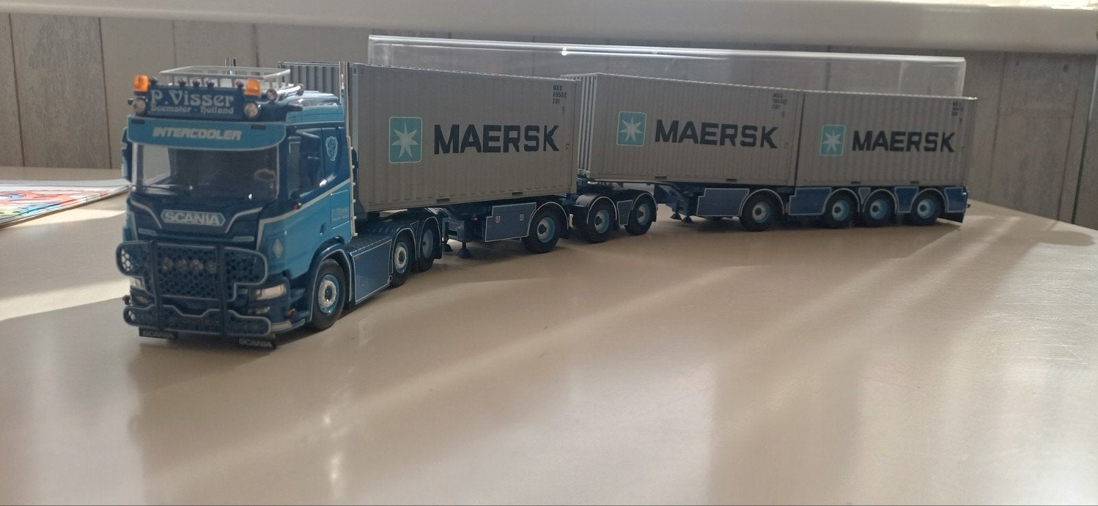 Tekno P. Visser LZV, Hobby en Vrije tijd, Modelauto's | 1:50, Ophalen of Verzenden, Zo goed als nieuw, Bus of Vrachtwagen, Tekno