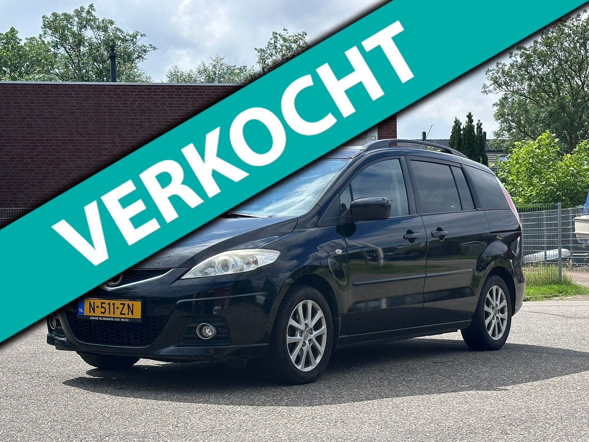 Mazda 5 1.8 Exclusive 7 Persoons*Export*Cruise*Trekhaak*Airc, Auto's, Mazda, Gebruikt, 4 cilinders, 116 pk, Zwart
