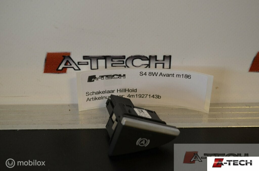 Schakelaar Autohold Audi A4 A5 B9 Q7 4M ('15-'18) 4m1927143b, Audi, Gebruikt, Audi, Ophalen of Verzenden