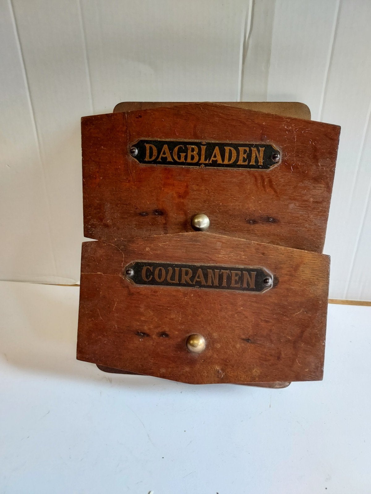 Oude brieven en couranten houder, Ophalen of Verzenden