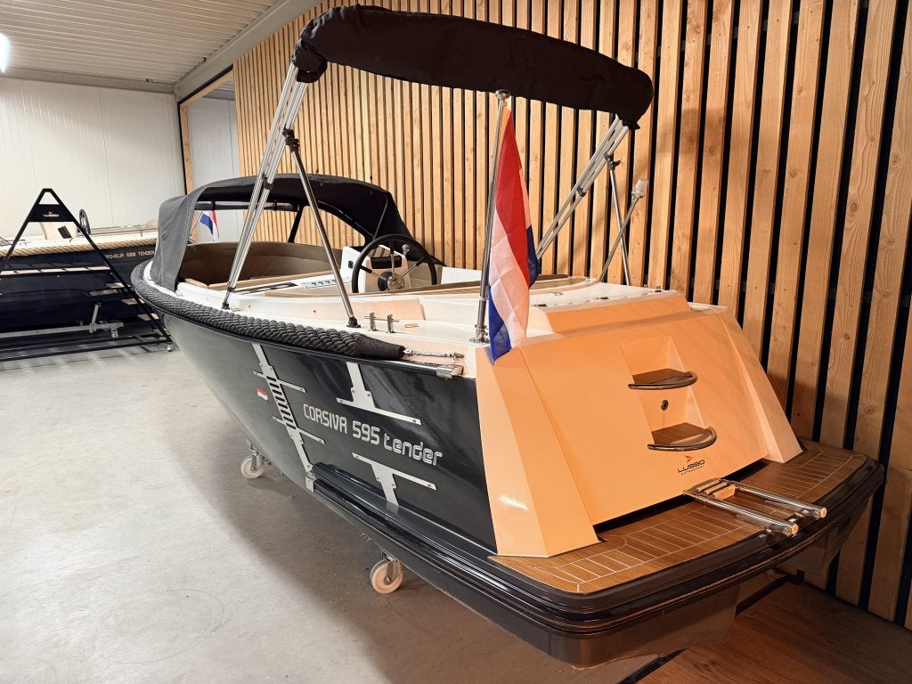 NwStaat! CORSIVA 595 EXCLUSIVE '20PK MERCURY' BIMINI OPTIES!, Watersport en Boten, Tender, 0 cm, 2 m, Rondzit