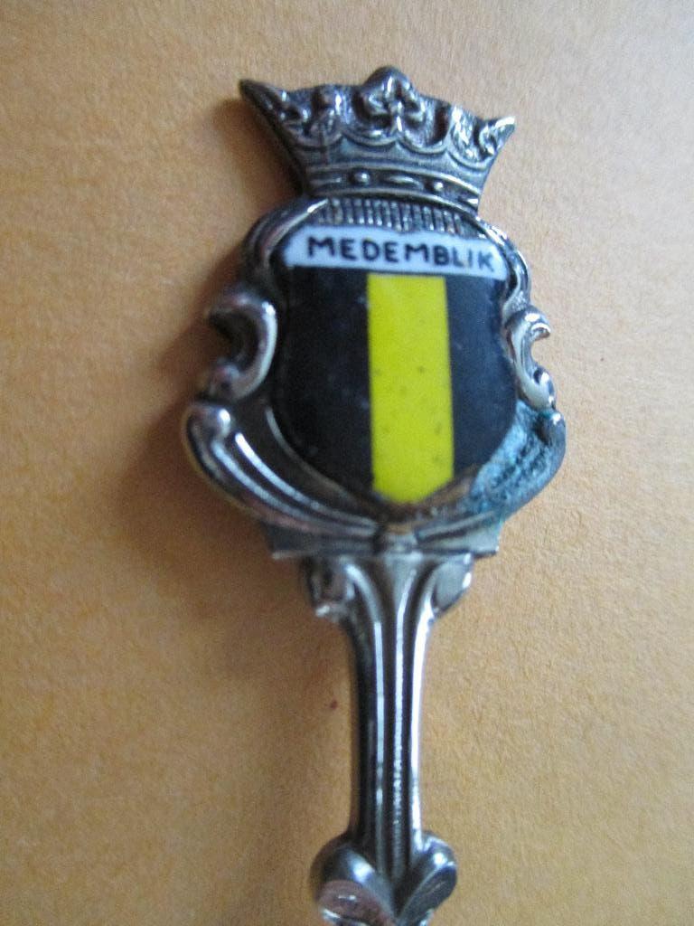 Lepeltje gemeentewapen Medemblik, Verzenden, Zo goed als nieuw