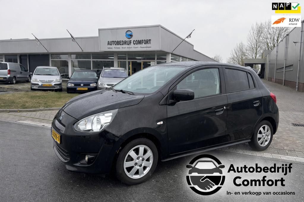 Mitsubishi Space Star 1.0 Bright. • Airco • LM Velgen, Voorwielaandrijving, Euro 5, Stof, Gebruikt