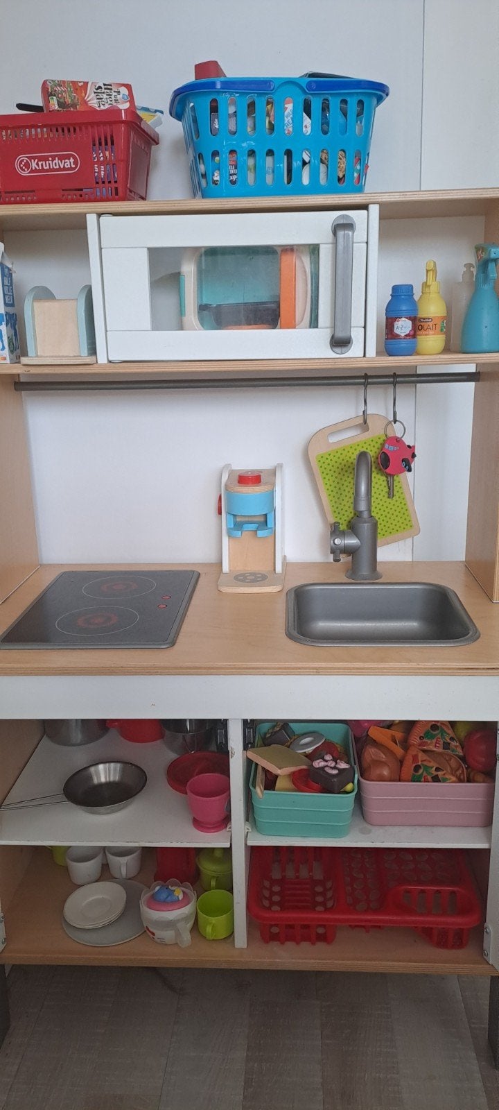 Kinderkeukentje, Ophalen, Gebruikt