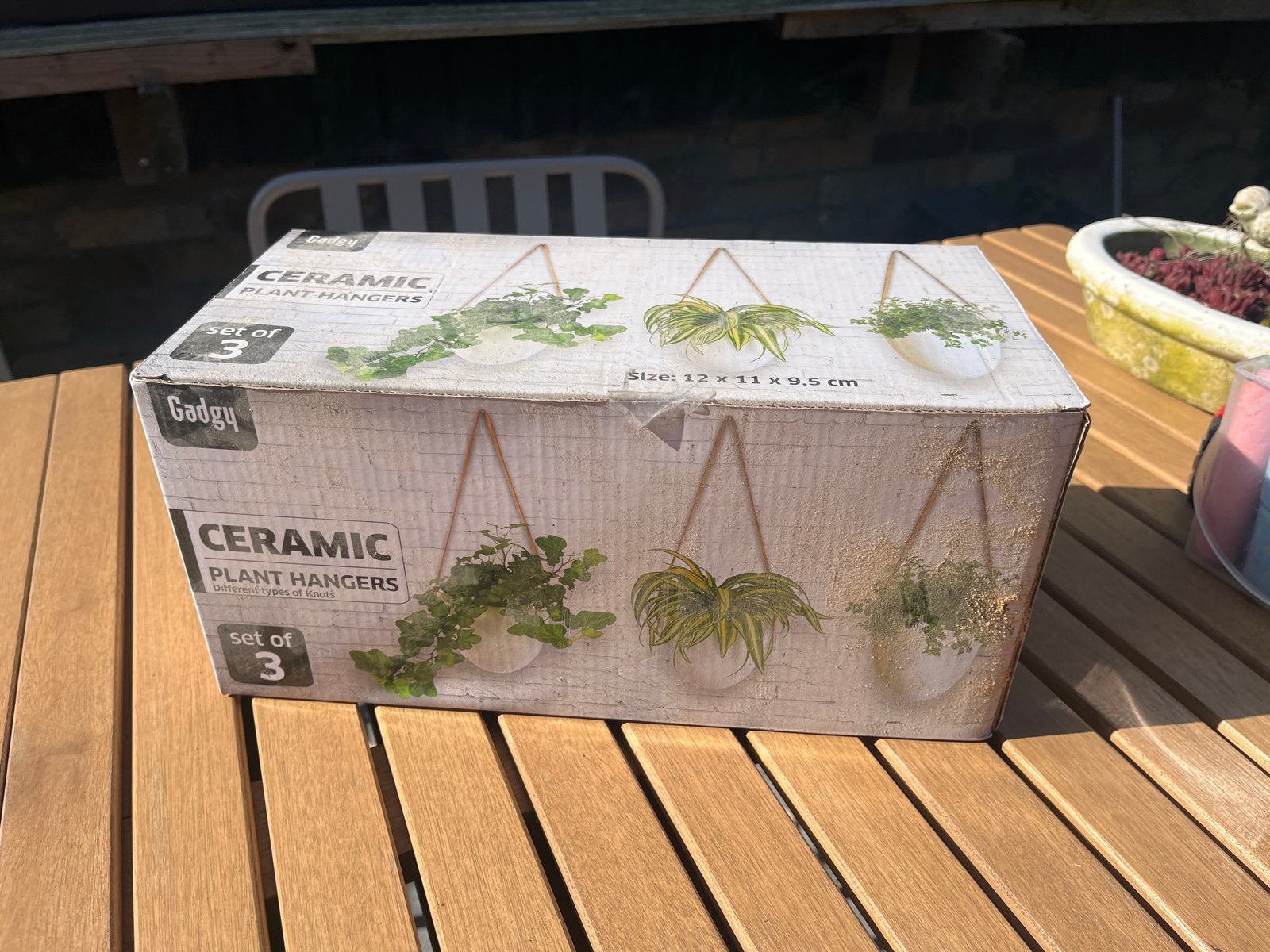 Gadgy Keramische Hangende Plantenbakken Set van 3, Ophalen, Overige materialen, Minder dan 30 cm, Minder dan 60 cm