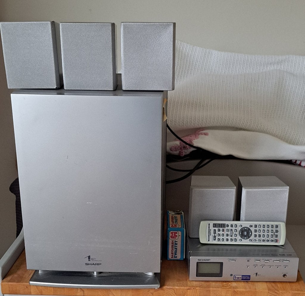 SHARP Home Audio, Ophalen, Met externe subwoofer, Gebruikt