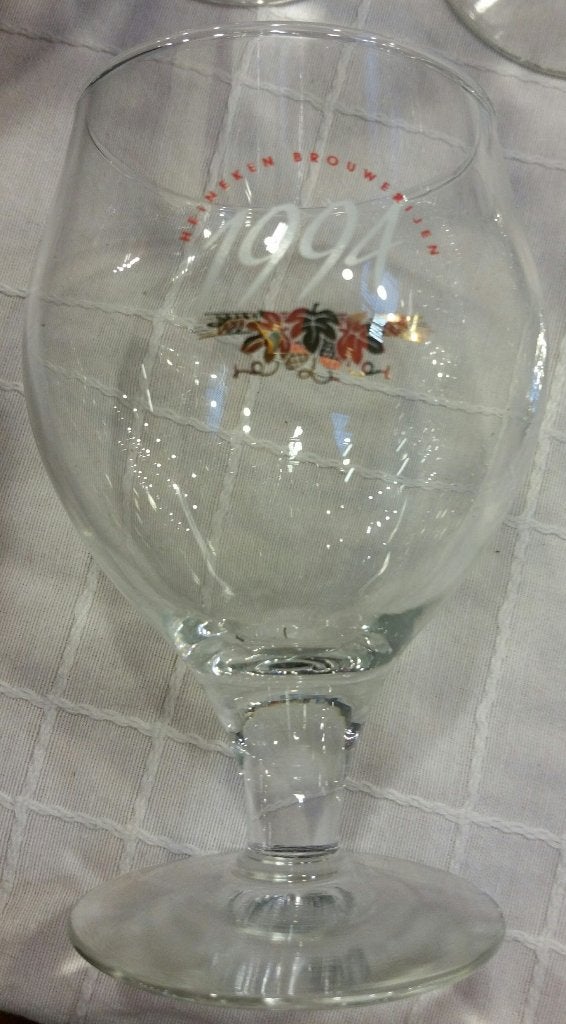 Heineken glas 1994 Heineken Brouwerijen - NIEUWSTAAT, Ophalen of Verzenden, Zo goed als nieuw, Glas of Glazen, Heineken