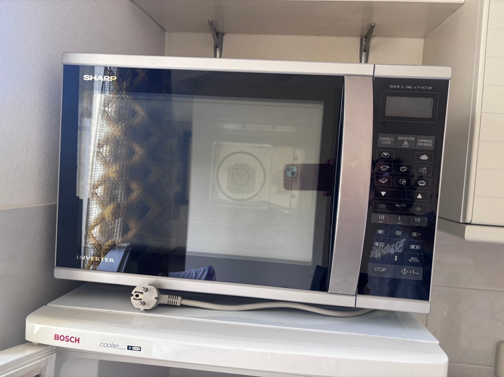 Sharp inverter combi oven, Ophalen, Minder dan 45 cm, Combi-oven, Draaiplateau