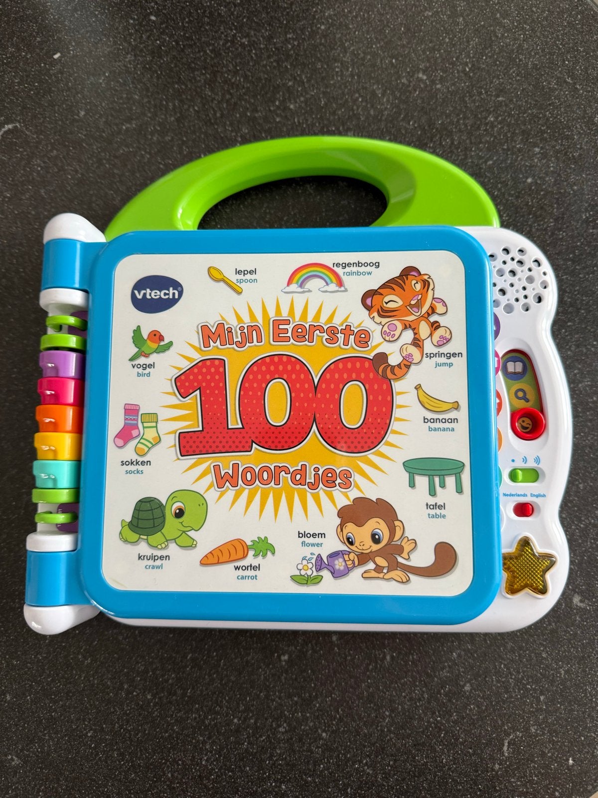 VTech Mijn Eerste 100 Woordjes - Interactief Leerboek, Kinderen en Baby's, Ophalen of Verzenden, Zo goed als nieuw, 6 maanden tot 2 jaar