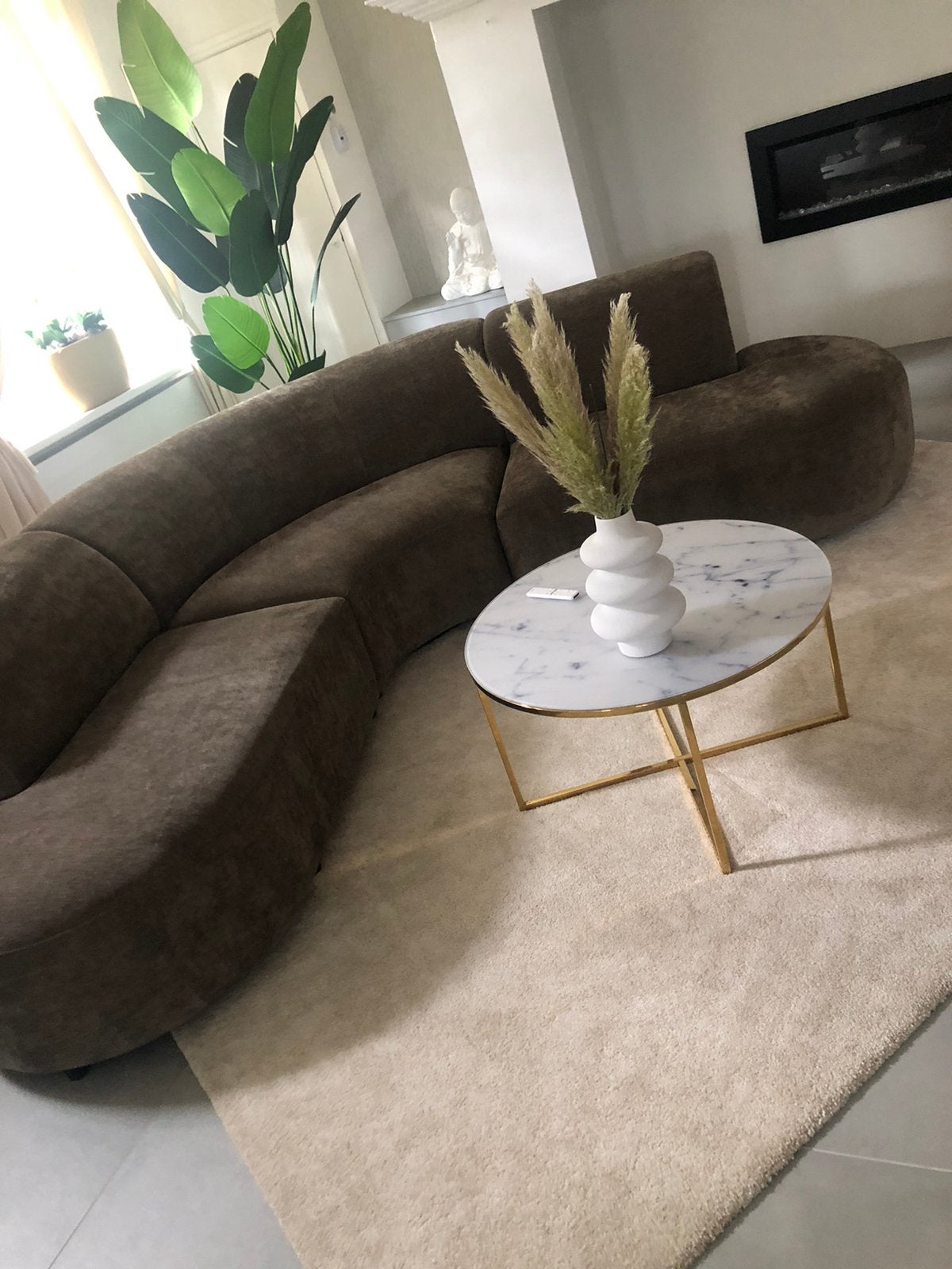 Elementenbank 3 Delig Nieuw & rondom bekleed, Ophalen of Verzenden, Zo goed als nieuw, Rechthoekig, 200 cm of meer