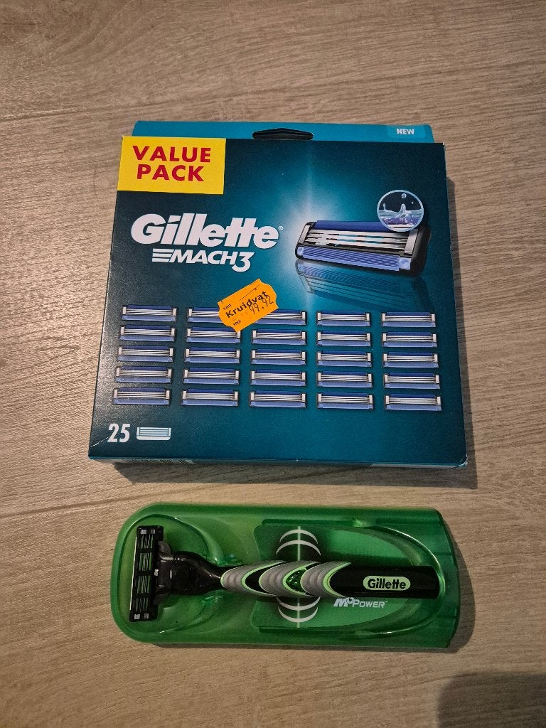 Gillette Mach3 – Scheermes + Value Pack met 25 nieuwe mesjes, Ophalen of Verzenden, Nieuw, Overige typen