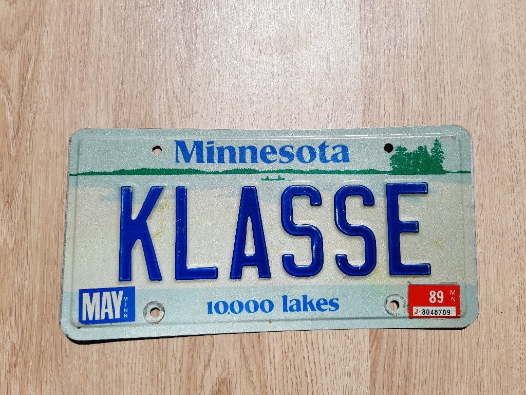 Officieel oud gepersonaliseerd nummerbord uit Minnesota, Verzenden, Gebruikt, Auto's