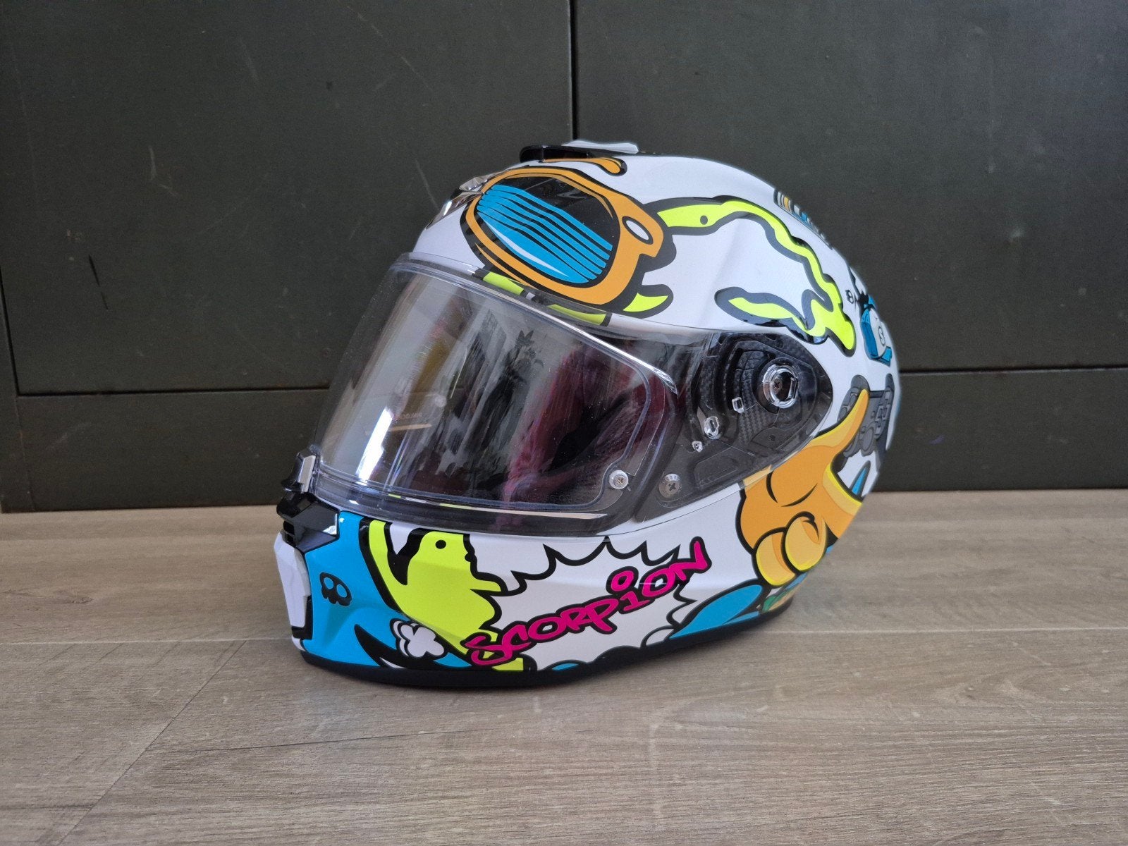 Scorpion EXO-JNR Air Fun Kinder Motorhelm maat XXS/YL, Ophalen, Tweedehands, Integraalhelm, Overige merken