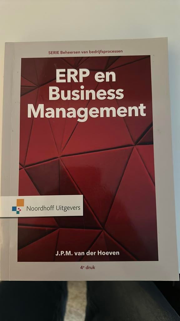 J.P.M. van der Hoeven - Erp en business management, Boeken, Ophalen of Verzenden, J.P.M. van der Hoeven, Management, Zo goed als nieuw