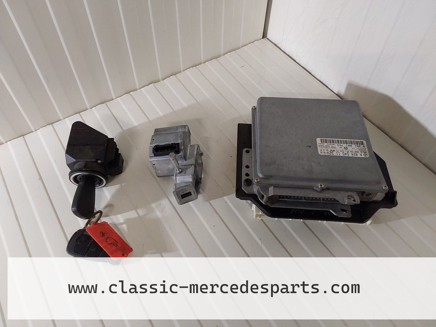 Contactslot set met ECU Mercedes E-klasse W210 E300 Turbodie, Gebruikt, -, -, Ophalen of Verzenden