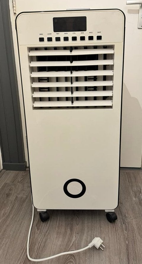 Mobiele ventilator met Afstandsbediening, Witgoed en Apparatuur, Ophalen, Gebruikt, Tafel- of Grondventilator, Minder dan 60 m³