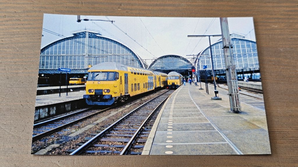 Foto TREIN NS Nederlandse Spoorwegen Dubbeldekker DDM, Verzenden, Gebruikt, Trein, Overige typen