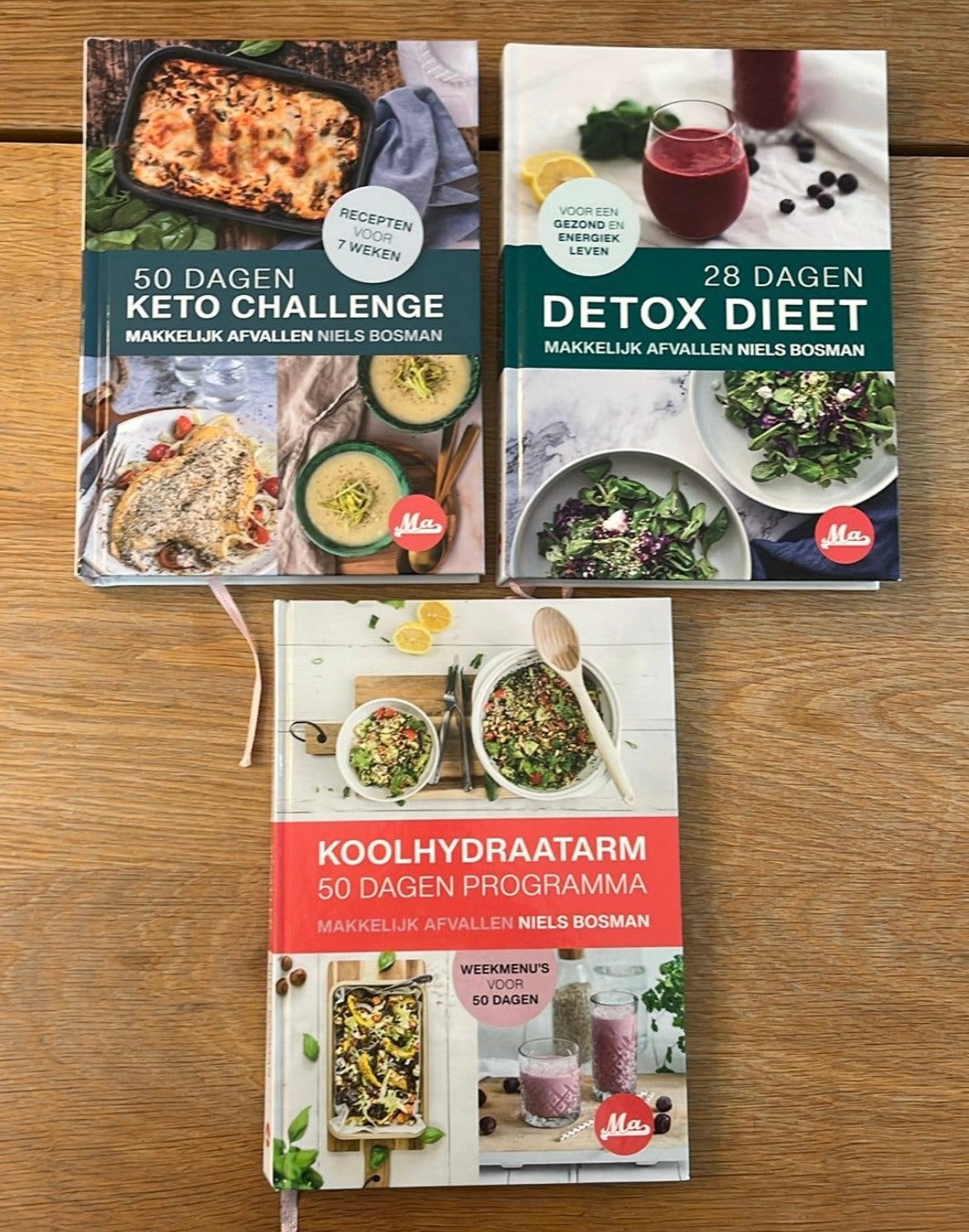 Drie boeken van de Makkelijk afvallen serie van Niels Bosman, Boeken, Ophalen of Verzenden, Zo goed als nieuw, Dieet en Voeding