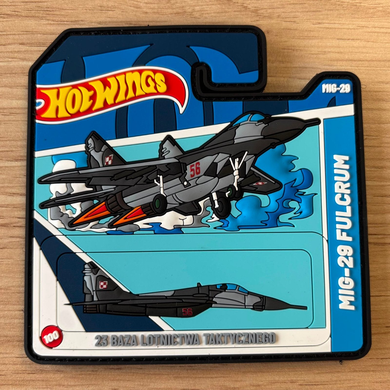 Polish Air Force MIG-29 Hot Wings Patch, Verzamelen, Verzenden, Luchtmacht, Overige gebieden, Embleem of Badge
