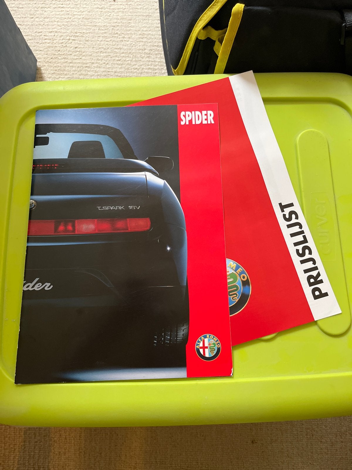 Alfa Romeo Spider Brochure + Prijslijst (Jaren '90), Ophalen of Verzenden, Zo goed als nieuw, Alfa Romeo