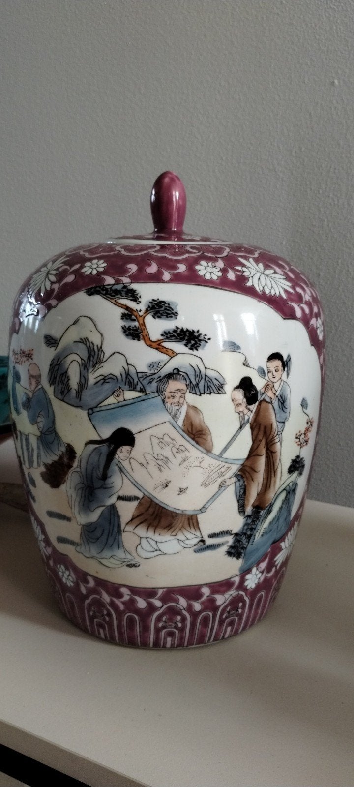 grote Chinese Gemberpot / dekselvaas, Ophalen of Verzenden