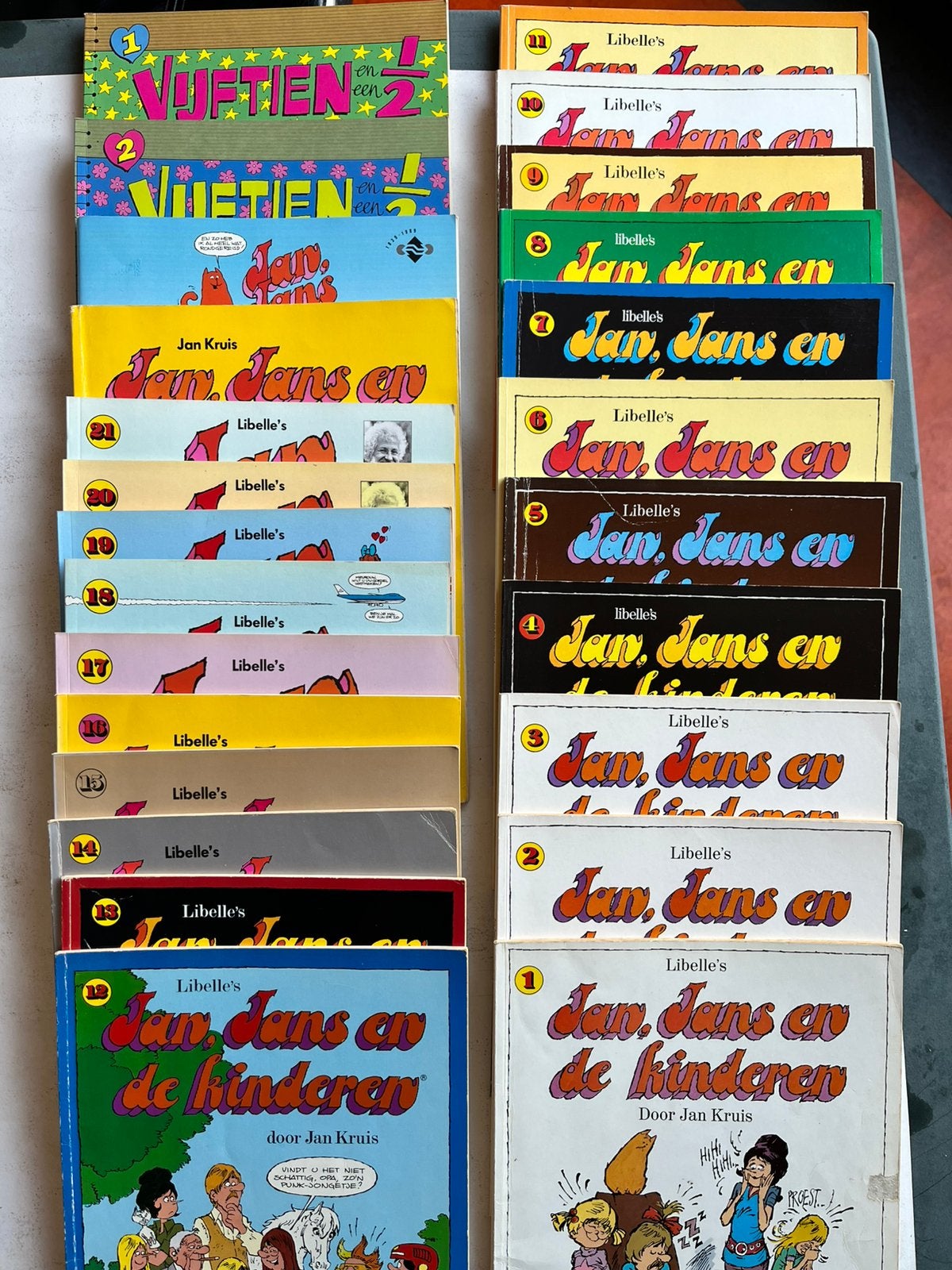 Jan, Jans en de Kinderen compleet 1 t/m 21 – Jan Kruis, Boeken, Stripboeken, Complete serie of reeks, Ophalen of Verzenden, Gelezen