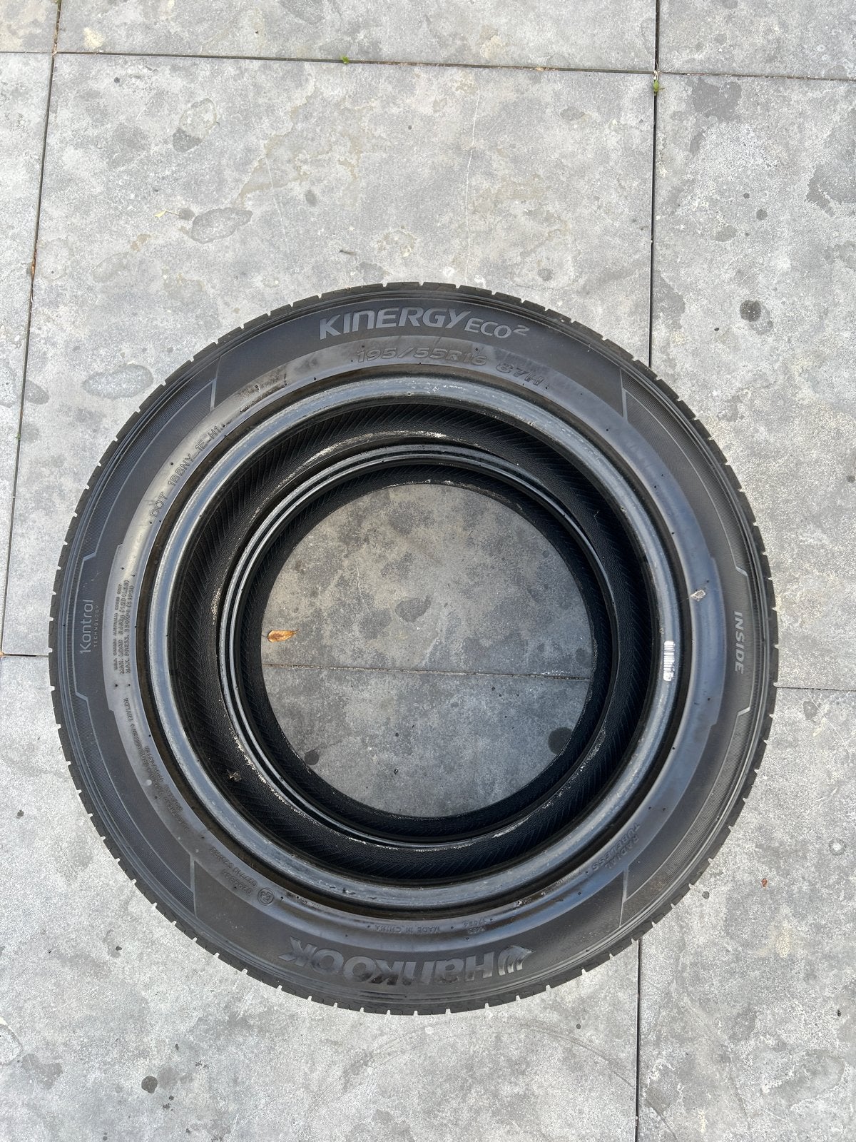 2x Hankook Kinergy Eco 2 Autobanden mt 195/55 R16, Ophalen, Gebruikt, 15 inch, 185 mm