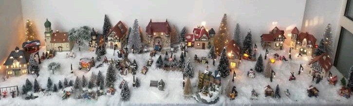 Uniek compleet xxl kerstdorp oa Lemax! Beweging+verlichting!, Ophalen of Verzenden, Zo goed als nieuw