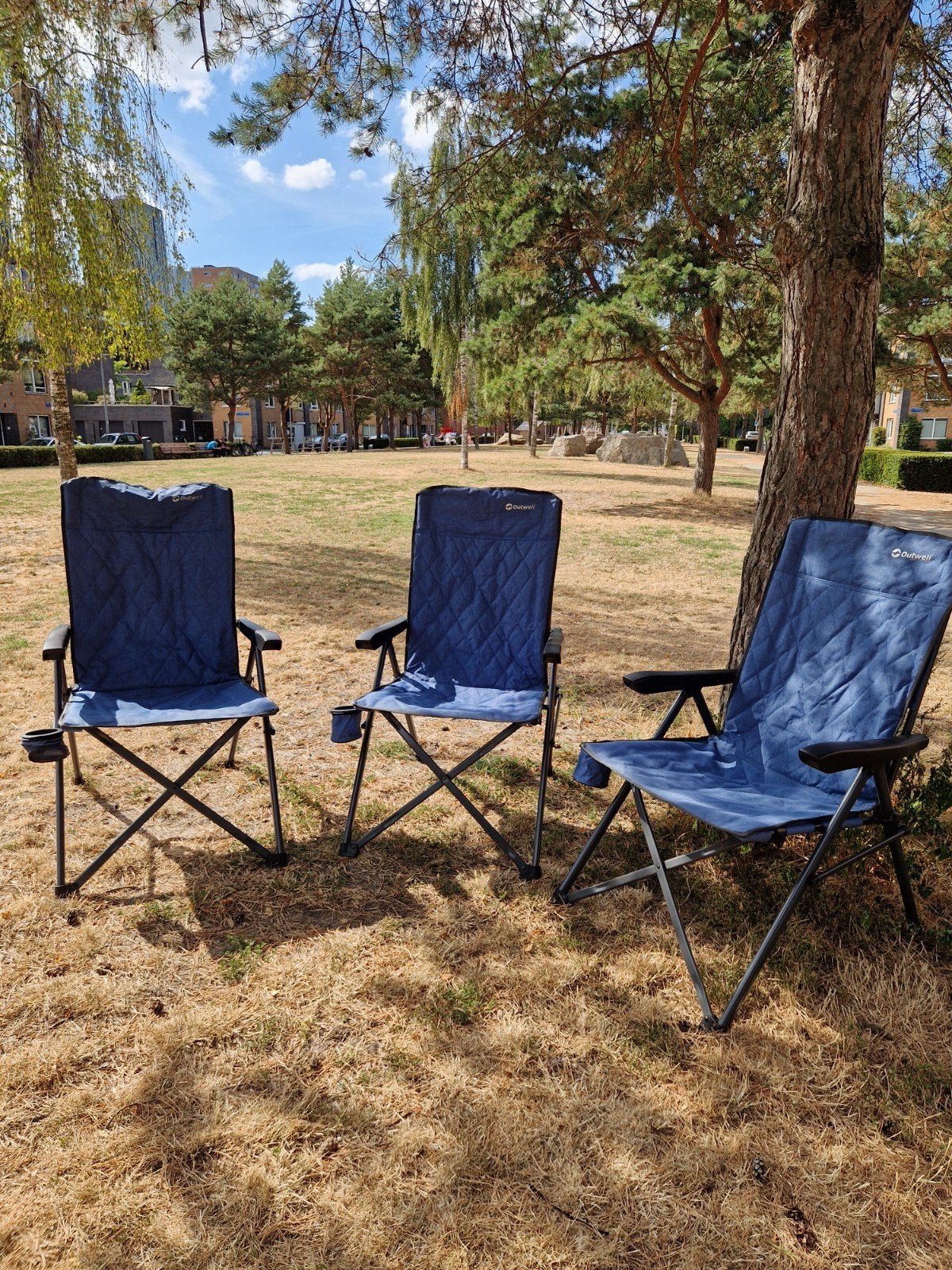 3 Outwell Lomond vouwstoelen - verstelbare campingstoel, Ophalen, Zo goed als nieuw, Campingstoel