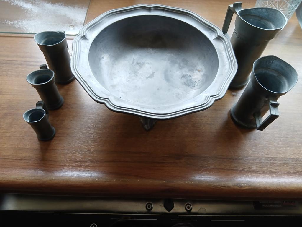 Tinnen voorwerpen., Antiek en Kunst, Antiek | Tin, Ophalen of Verzenden