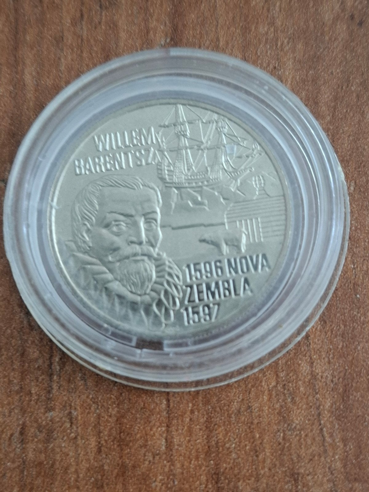 Zilveren 5 Euro munt 1996 Willem Barentsz Nova Zembla, Postzegels en Munten, Munten | Nederland, Koningin Beatrix, Zilver, Euro's
