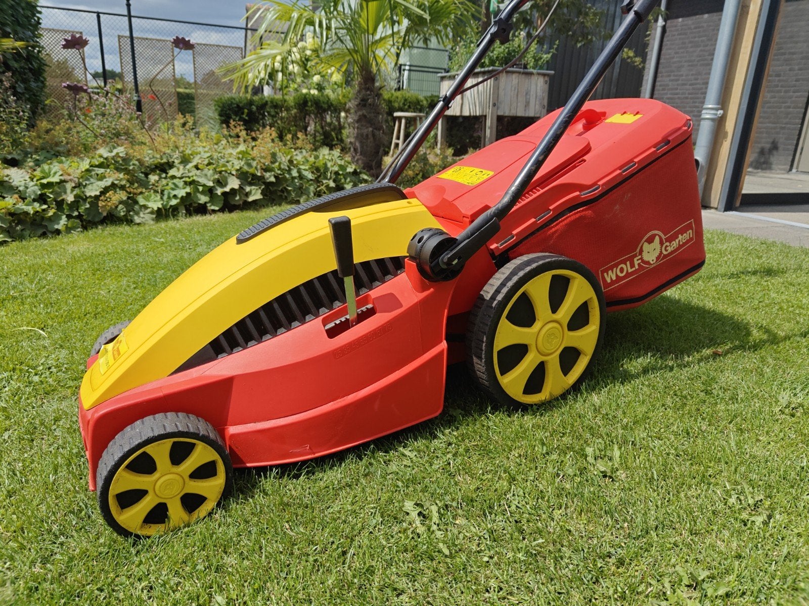 Wolf Garten Ambition 38E elektrische grasmaaier, Tuin en Terras, Grasmaaiers, Gebruikt, Elektrische grasmaaier, 30 t/m 39 cm, Cirkelmaaier