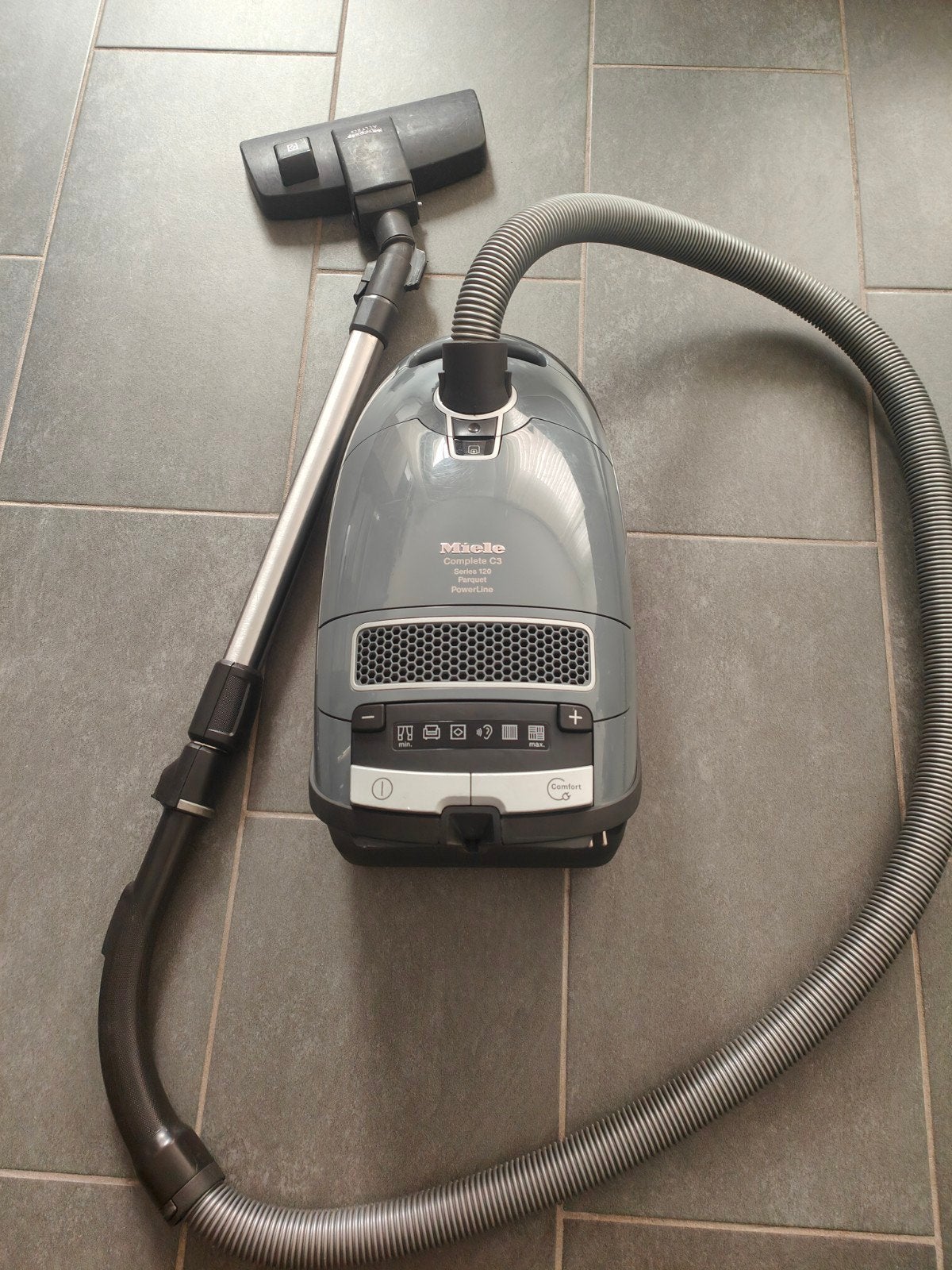 Miele Complete C3 Series 120 Parquet Powerline Stofzuiger, Stofzak, Gebruikt, Ophalen of Verzenden, Geschikt voor harde vloeren