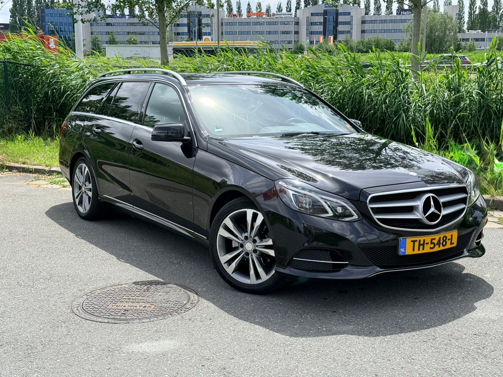 Mercedes-Benz E-Klasse 2.2 CDI E220 Estate AUT 2016 Zwart, Auto's, Mercedes-Benz, Achterwielaandrijving, Zwart, Zwart, Stationwagon