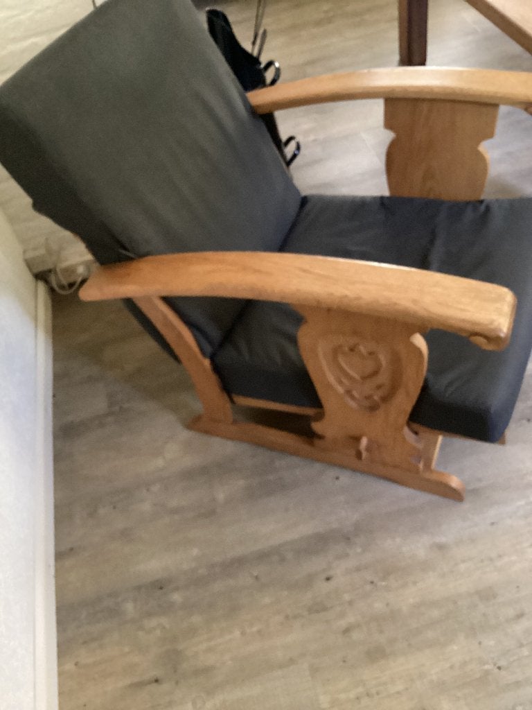 Vintage Rookstoel, Huis en Inrichting, Gebruikt, 75 tot 100 cm, 50 tot 75 cm, Hout