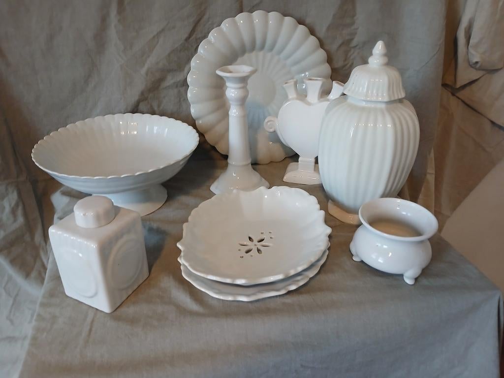 Collectie wit aardewerk (o.a.makkum), Antiek en Kunst, Antiek | Keramiek en Aardewerk, Ophalen