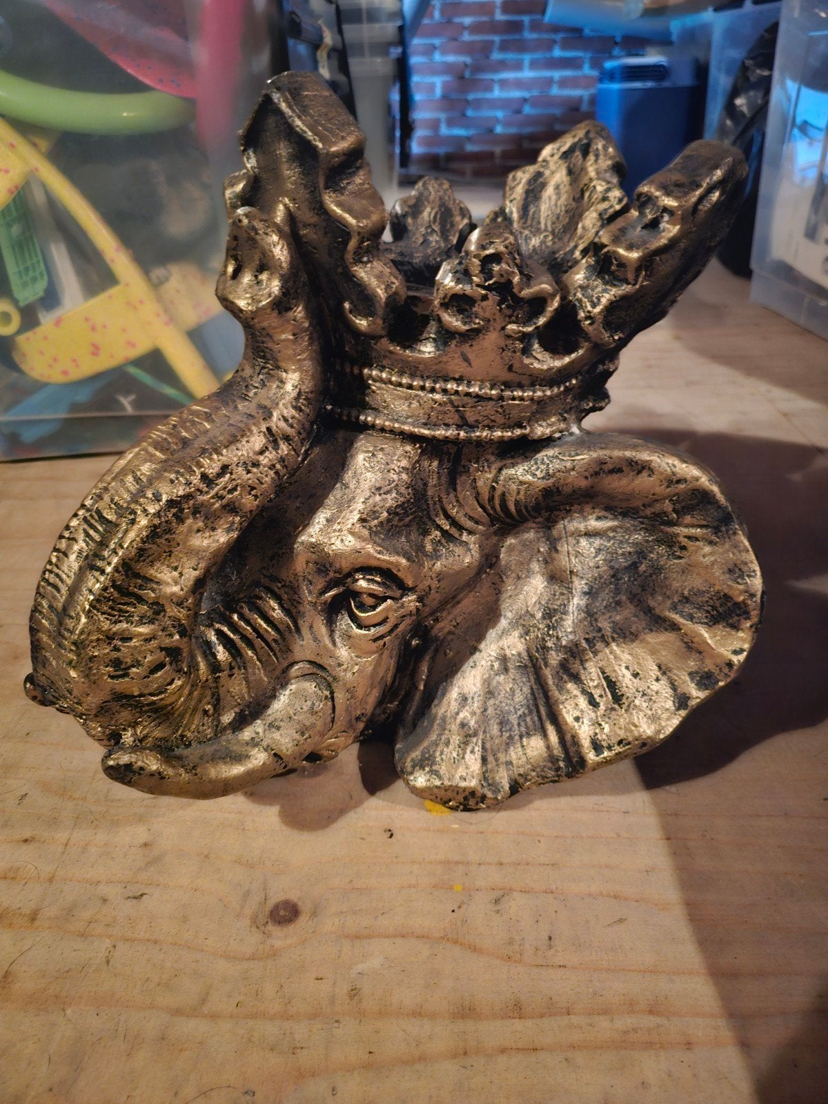olifanten kop bloempot, Tuin en Terras, Ophalen, Kunststof, 40 cm of meer, Rond