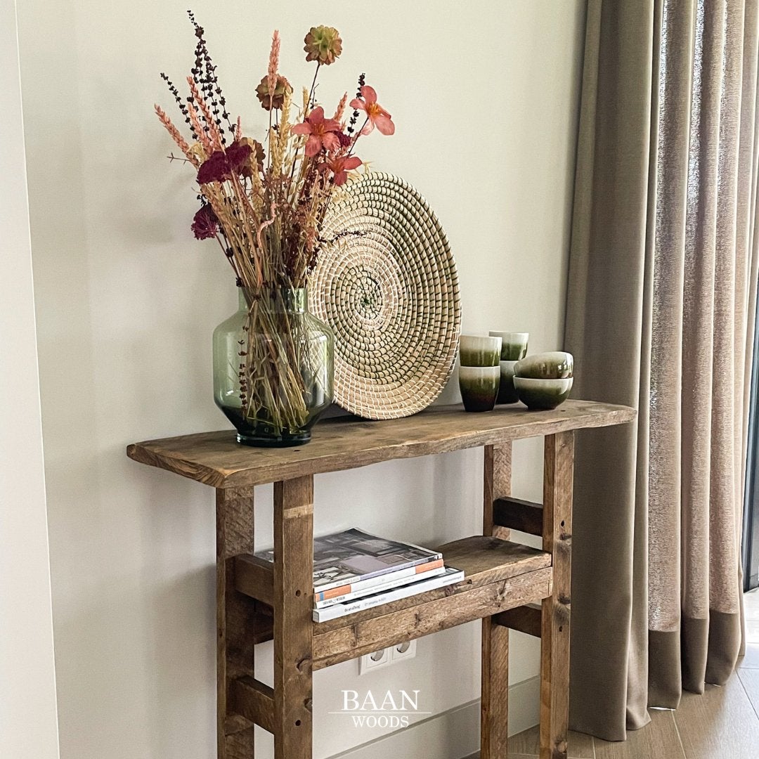 Sidetable | Oude voorraad | 100x28x80 | OP=OP, Ophalen, 50 tot 100 cm, Nieuw, 25 tot 50 cm