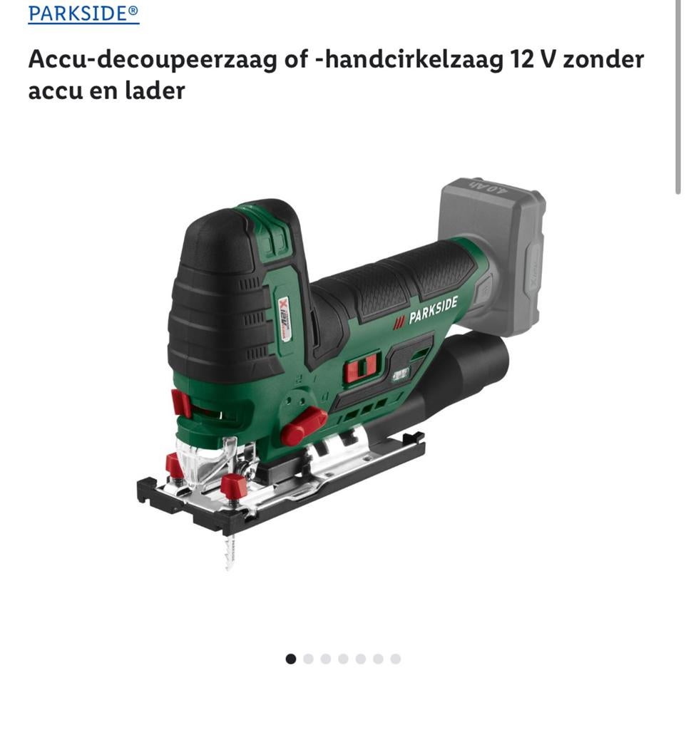 Pakside Accu decoupeerzaag, Ophalen of Verzenden, Zo goed als nieuw, Minder dan 600 watt, Vlakschuurmachine