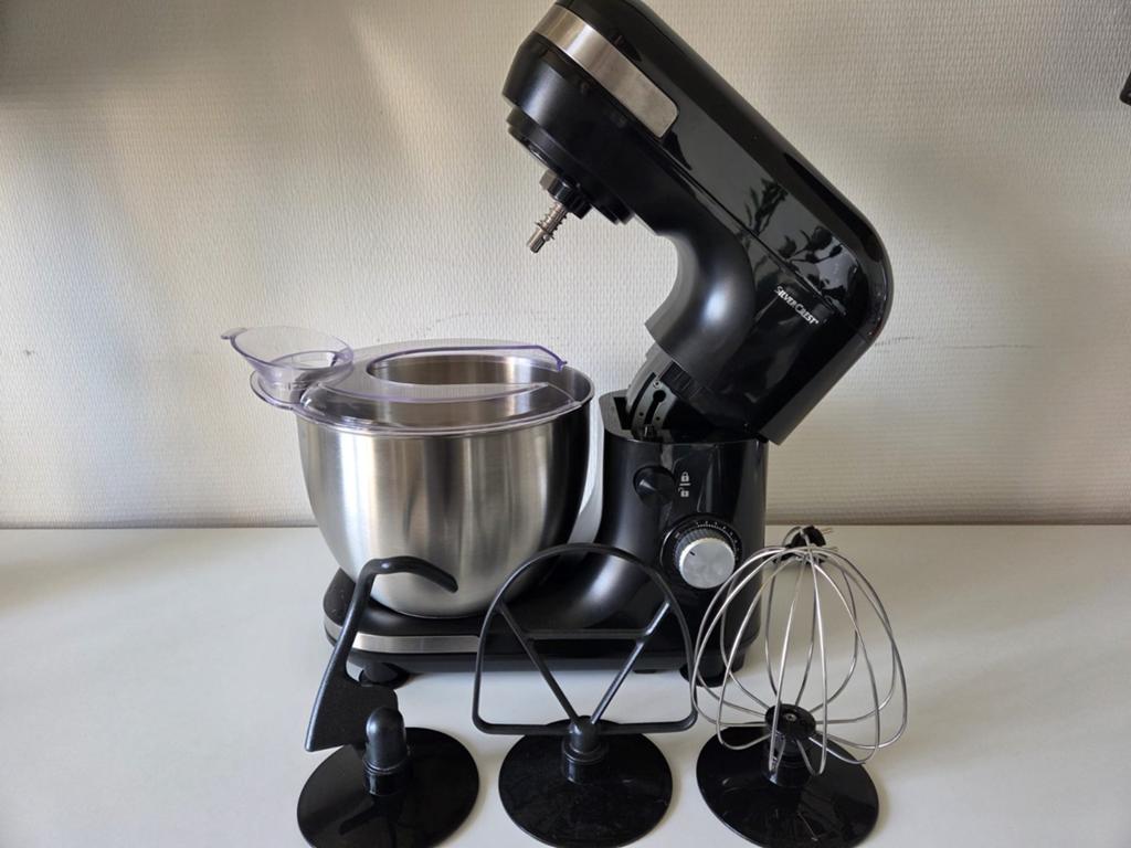 SilverCrest Keukenmachine Zwart - Zo goed als nieuw, 4 liter of meer, 3 snelheden of meer, Ophalen of Verzenden, Zo goed als nieuw