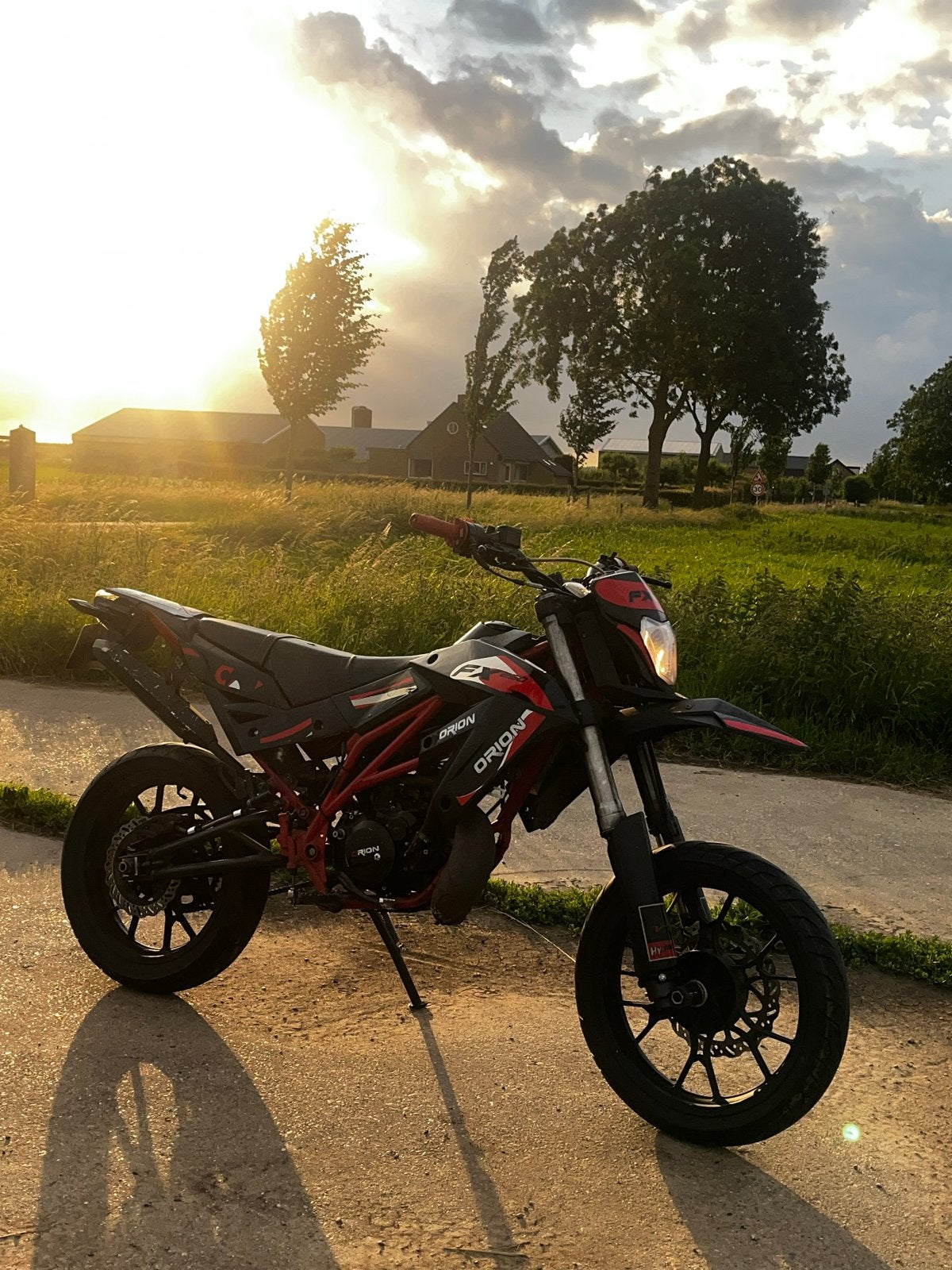 Orion Evo 50 2-takt brommer  FF 250 stickerset, Fietsen en Brommers, Ophalen, Gebruikt, Maximaal 45 km/u